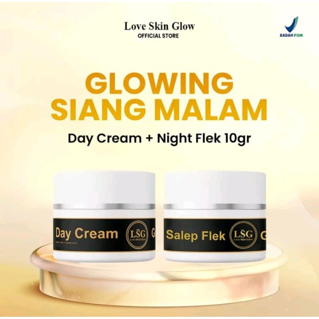 (ORI) Salep Flek LSG FLEK Hitam Day & Night Mencerahkan Menghilangkan Flek Bandel BPOM
