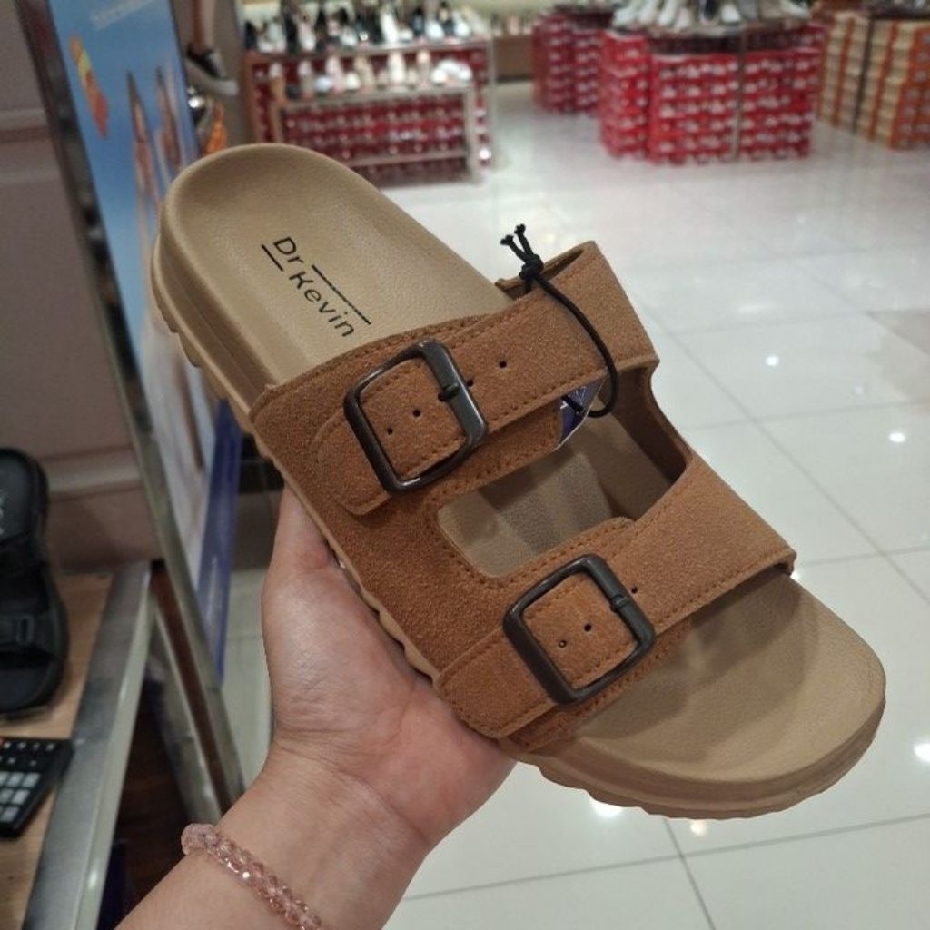 SANDAL PRIA SLOP DAN JEPIT BRAND DR.KEVIN 39 SD 44 100% ORIGINAL