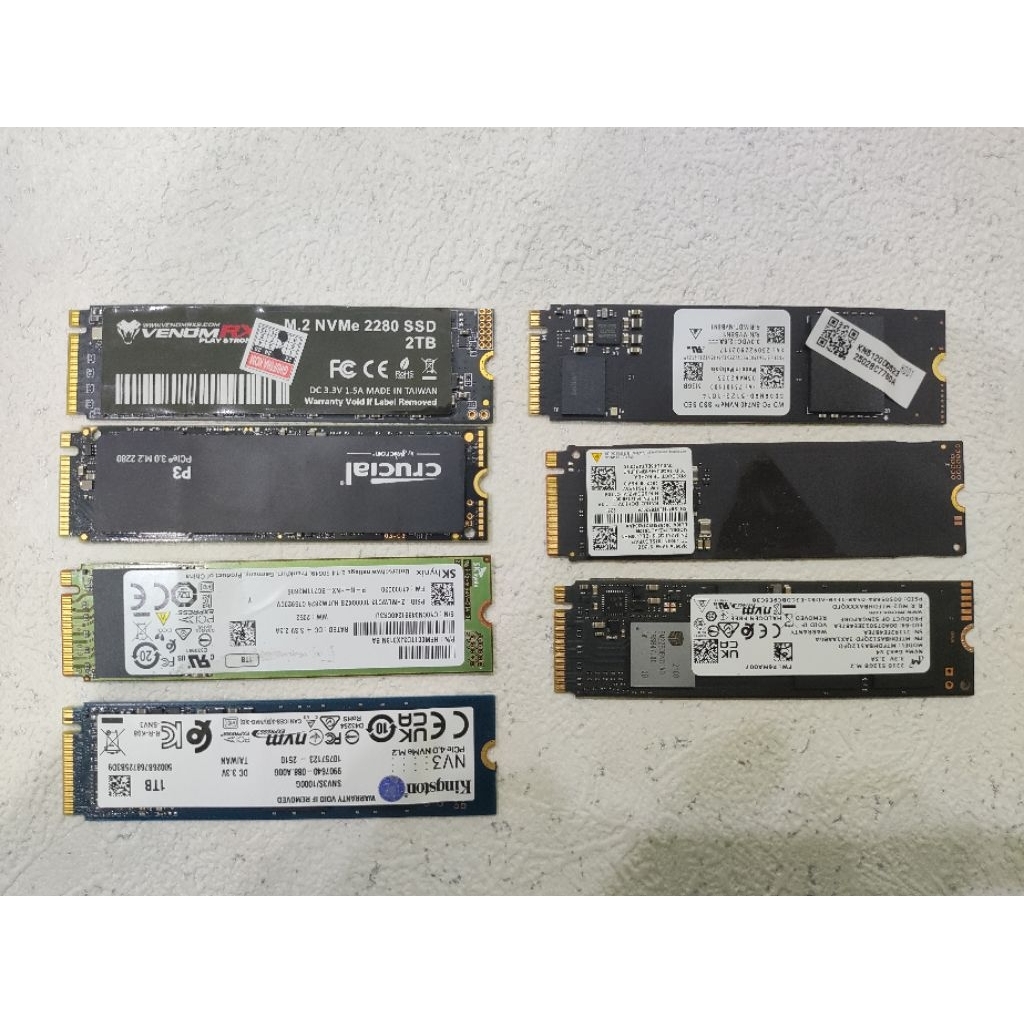 SSD NVME 2T 1TB CRUCIAL SKYHYNIX KINGSTON SAMSUNG WD ADATA VENOMRX