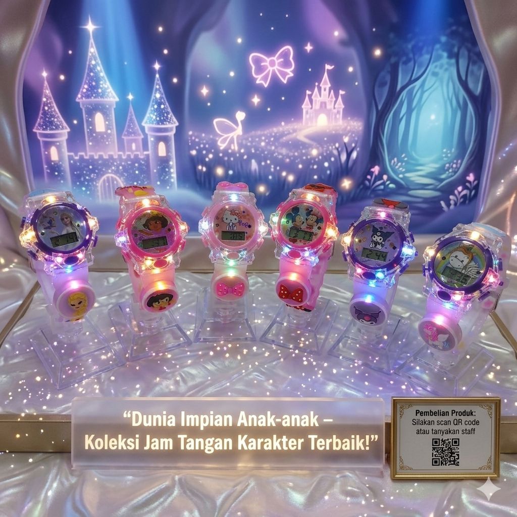 NA JAM TANGAN ANAK PEREMPUAN // JAM TANGAN ANAK PEREMPUAN MURAH // JAM ANAK KARAKTER // JAM ANAK