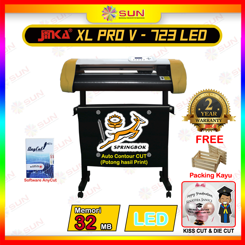 Mesin Cutting Sticker Jinka PRO Auto Contour Cut Terbaru -  XL Pro V 723 (72 cm) LED ( Auto Contour 