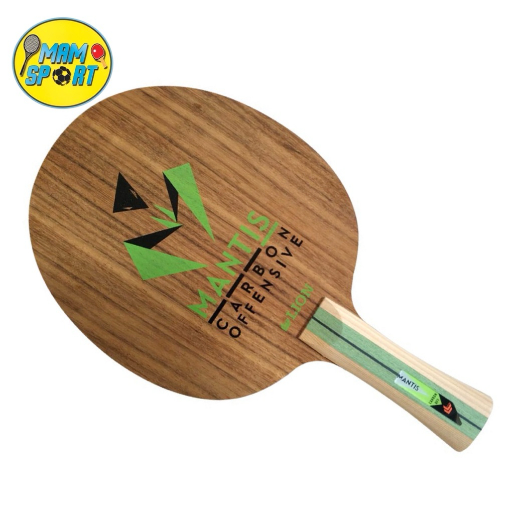 Kayu Bet Pingpong Tenis Meja LION MANTIS OFF CARBON Original