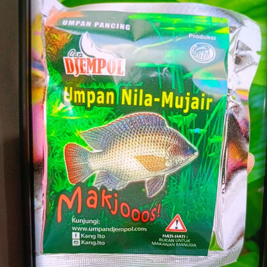 Umpan pancing ikan nila mujahir pelet djempol