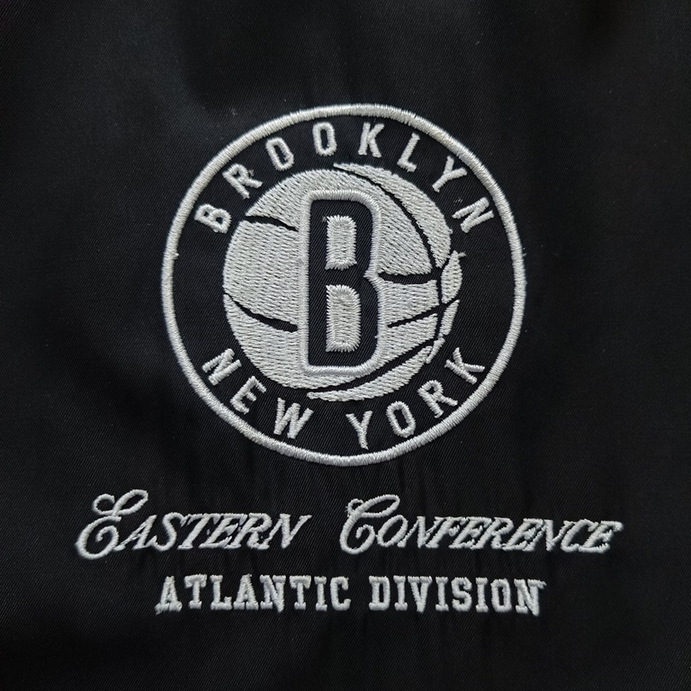 BROOKLYN NETS windbreaker jacket by Pr1m4rk size XL Black Gray