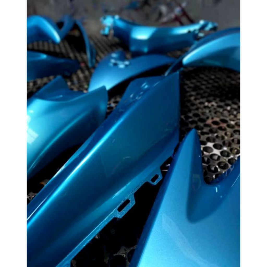 cat custom warna biru metalik pu orginal