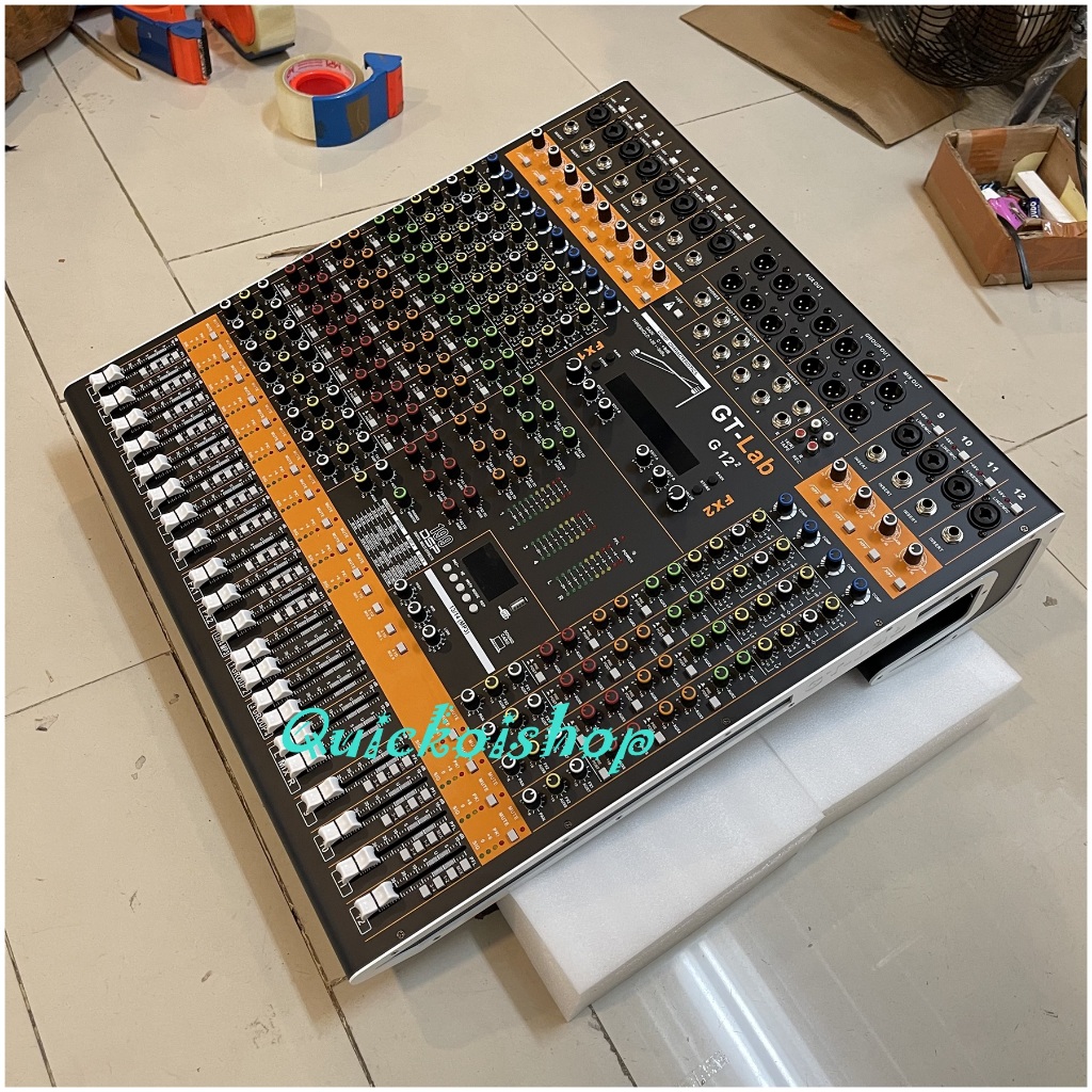 Mixer Audio GT Lab G12 Gen2 New Double Effect Plus Compressor GT Lab  By Rdw 12 ch