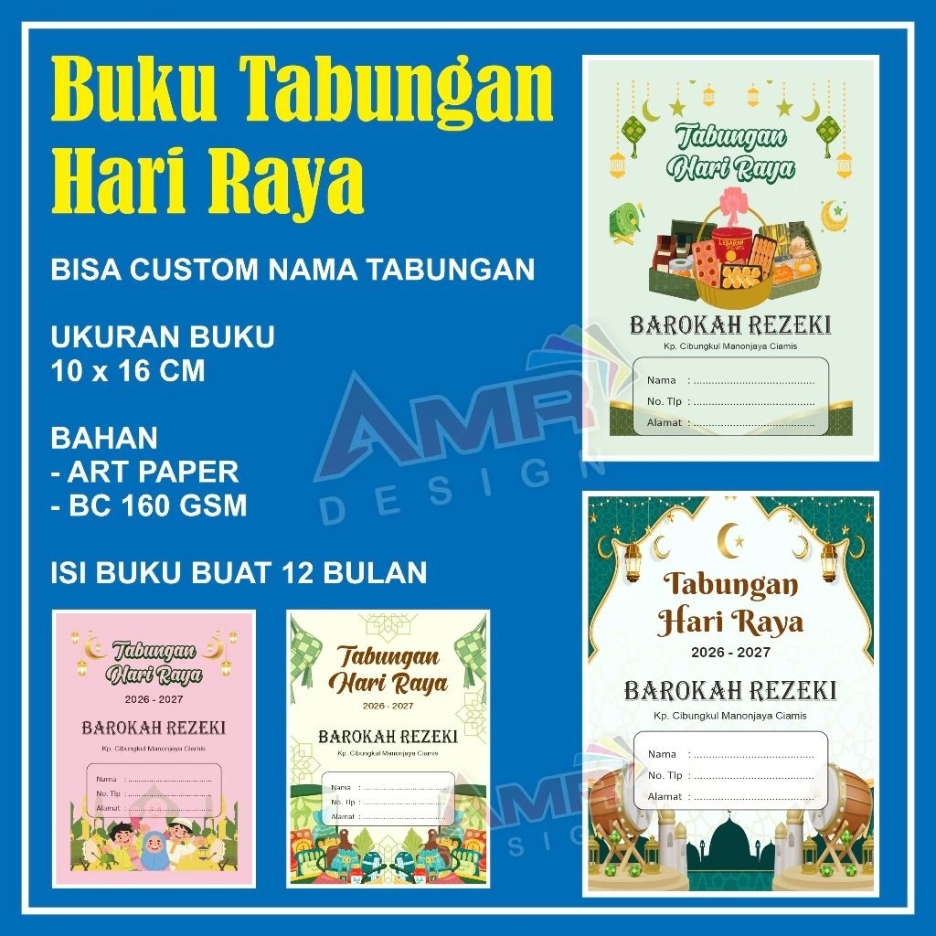 Buku Tabungan Lebaran, Buku Tabungan Hari Raya