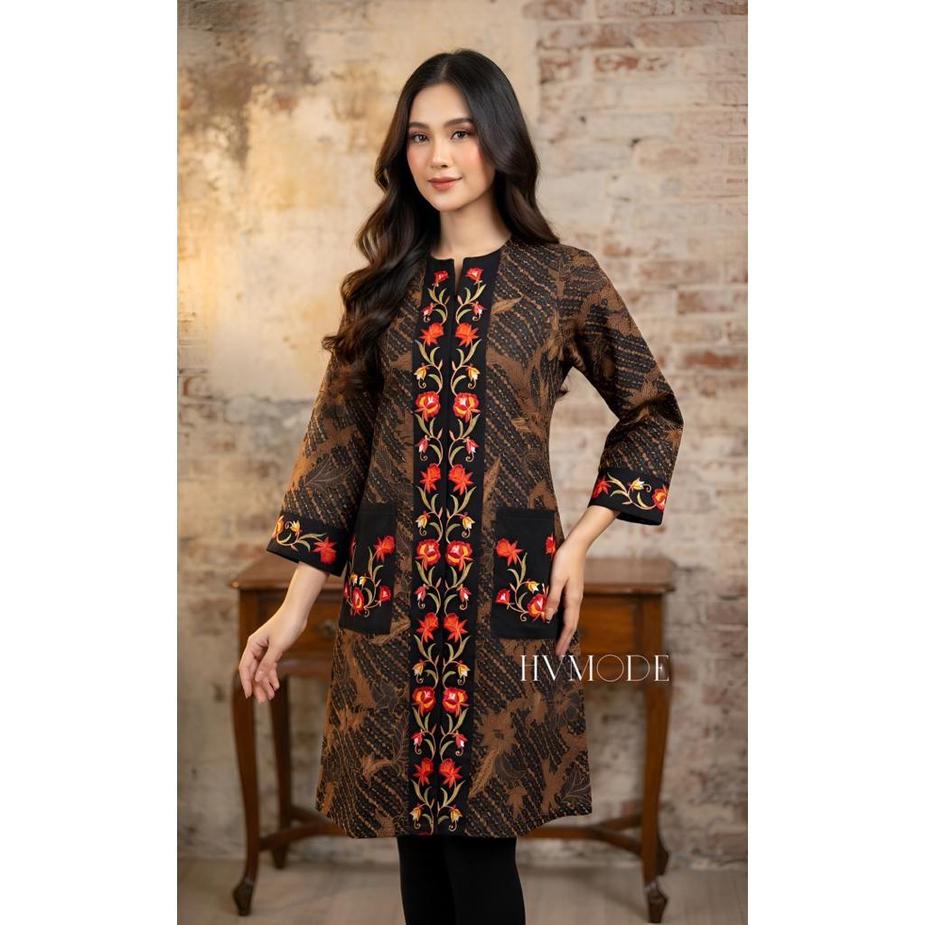 Dres tunik Premium batik mewah furing trikot bordir - Liam Dres
