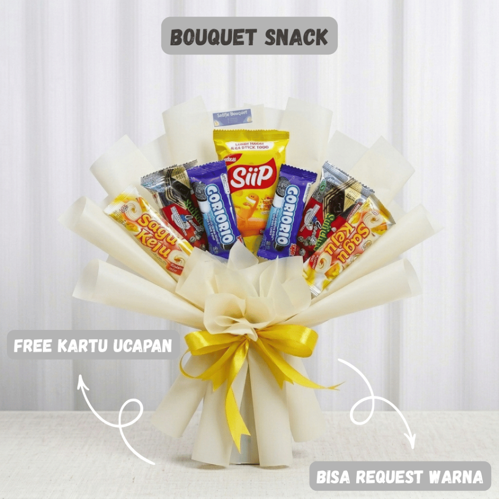 Bouquet Snack Wisuda Anak Sekolah / Bucket Makanan Hadiah Graduation Murah