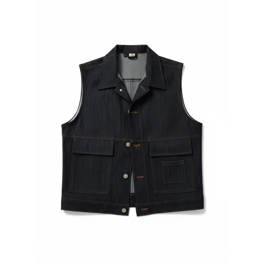 Ayesa - Charlotte Outer Vest Denim Pria Wanita