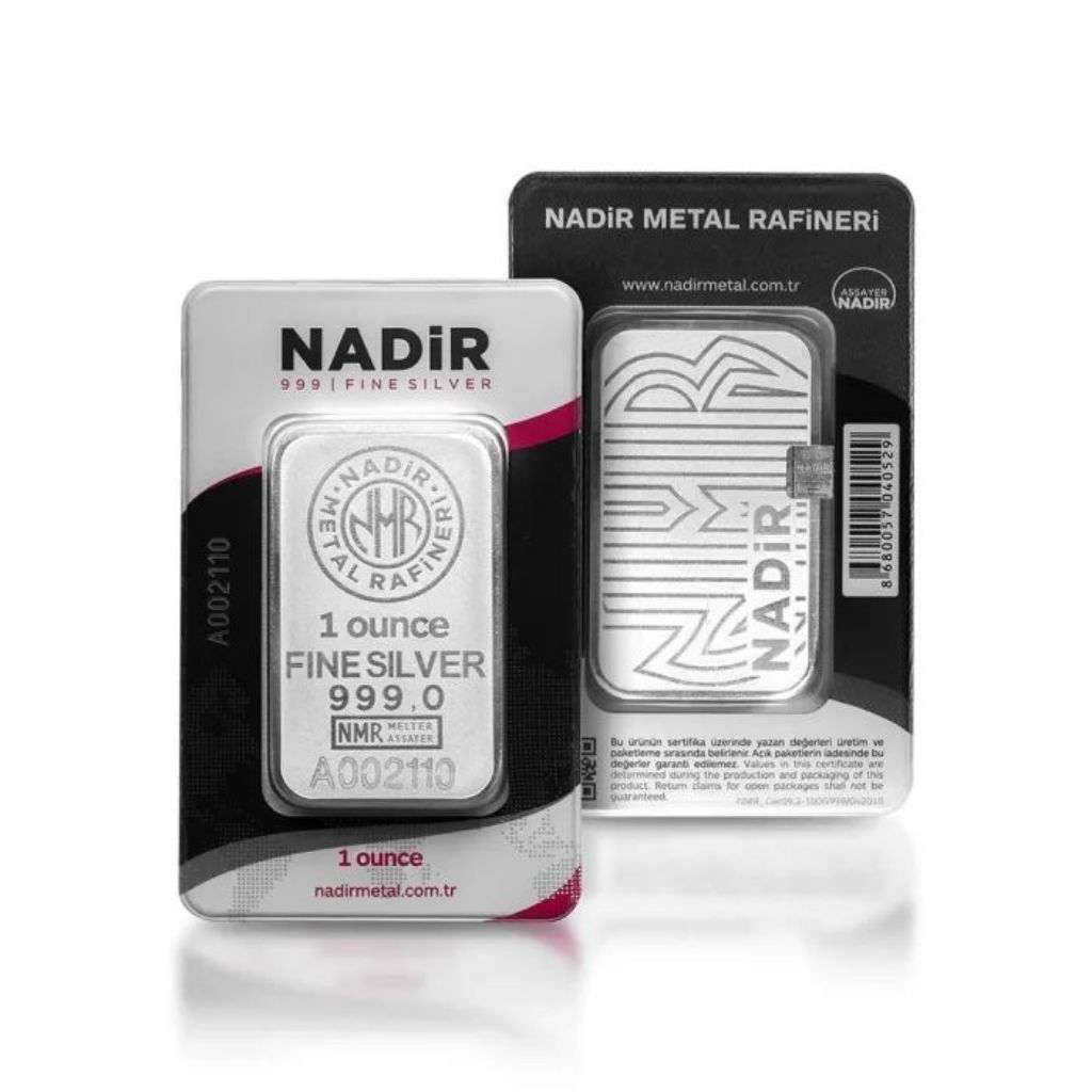 Perak Batangan Nadir 1 Oz 31g, 50 Gr dan 100 Gr