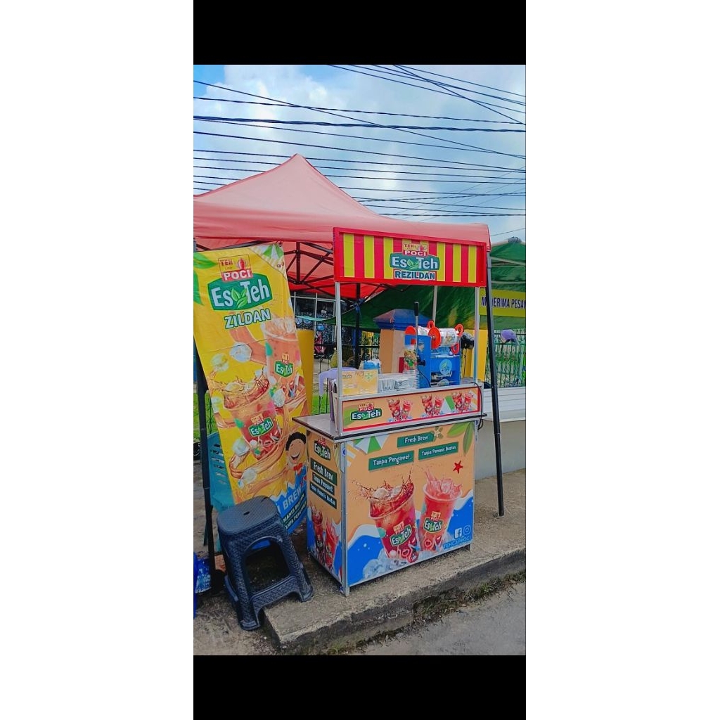 paket usaha es teh poci lengkap