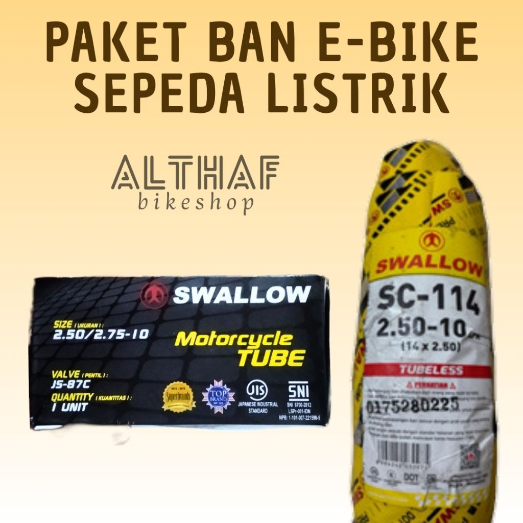 Paket Ban Sepeda Listrik E-Bike Original Part