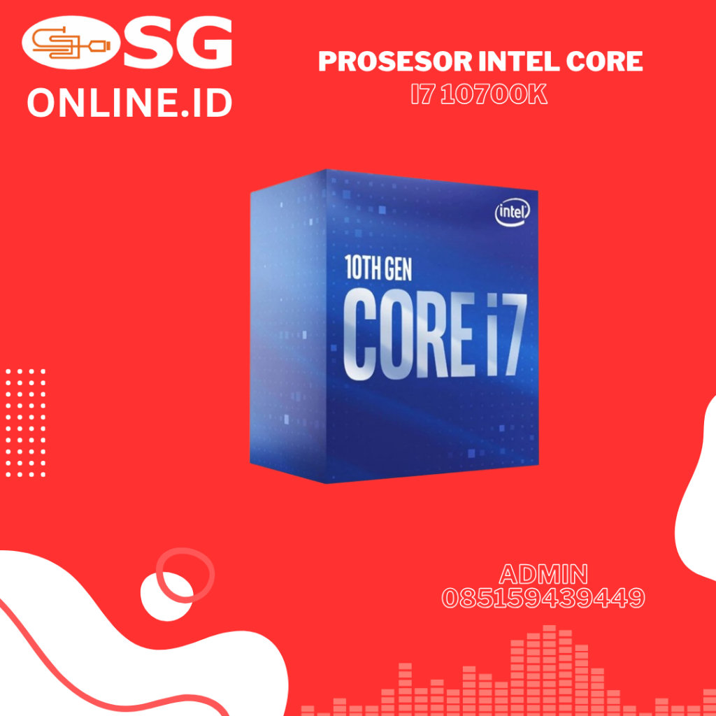 Processor Intel core i7 10700K 3.8 GHz BOX Socket 1200