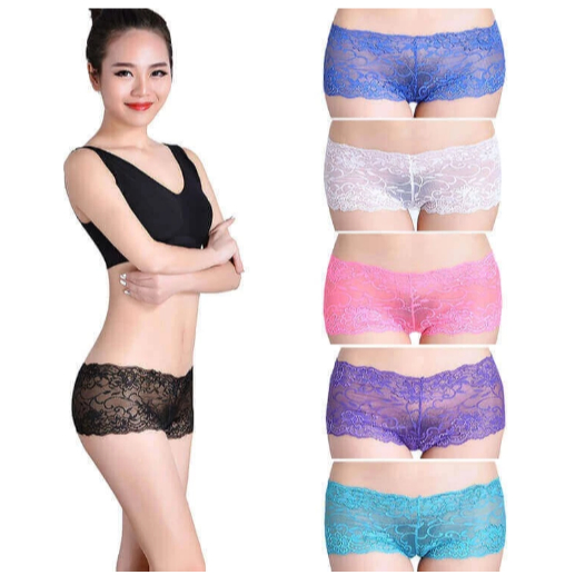 CELANA DALAM WANITA-SEXY CD MODEL SPERTI BOXER PREMIUM TRANSPARAN RENDA CANTIK #86831