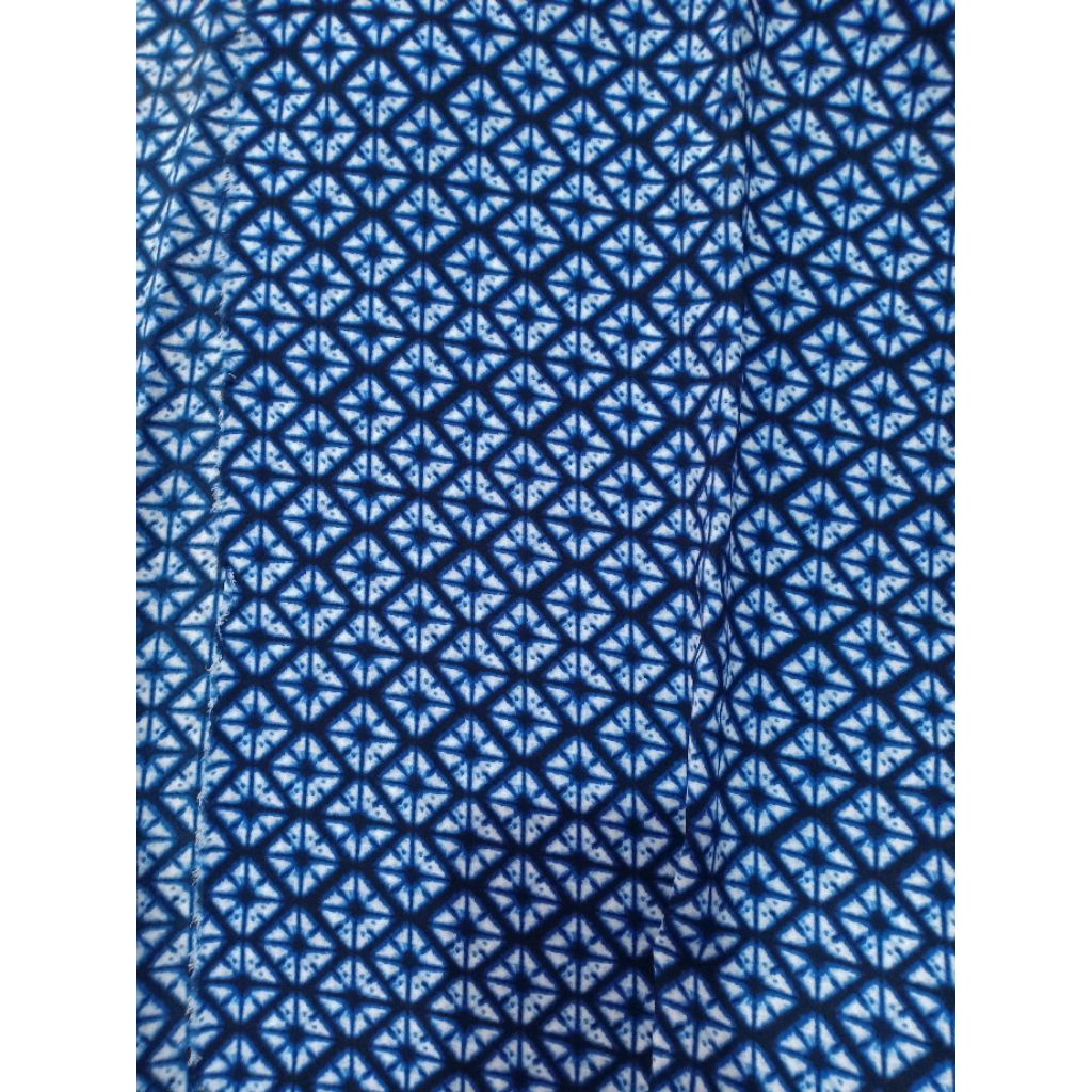 KAIN CERUTI MOTIF BATIK BIRU (140-170 cm)