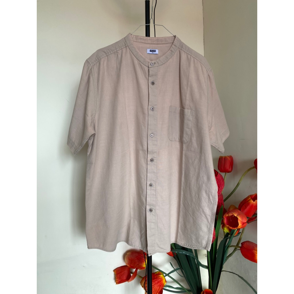 Preloved kemeja koko pria - M231 Choco XL