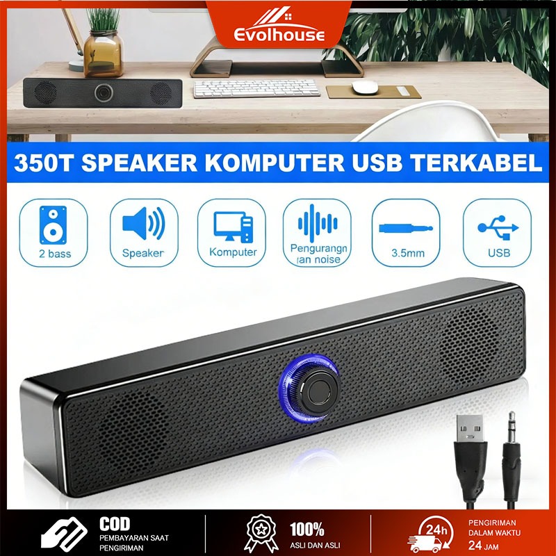 Speaker Komputer Subwoofer Dual Speaker Computer/Laptop/PC Speaker  Komputer Subwoofer Dual