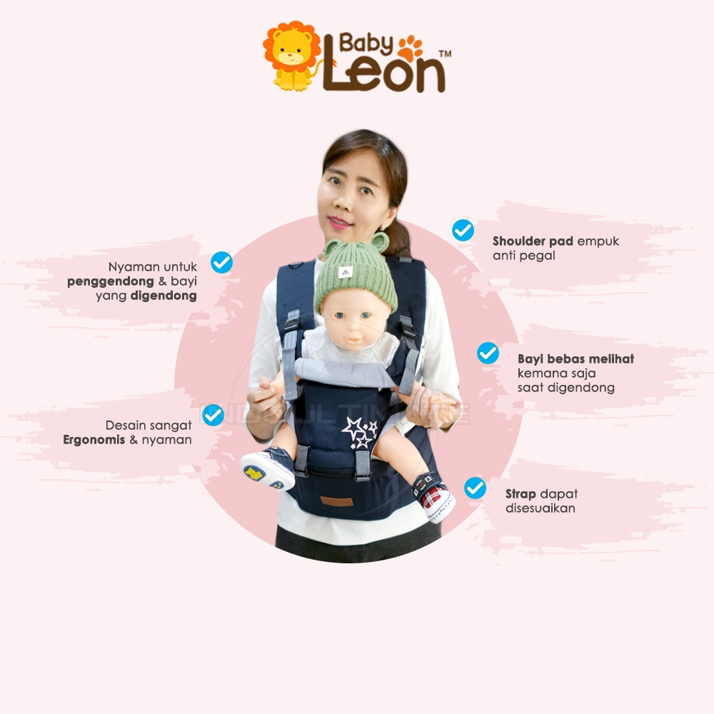 BESTPROMO BABY LEON HIPSEAT GENDONGAN BAYI GENDONGAN BAYI DEPAN BABY CARRIER PERLENGKAPAN BAYI