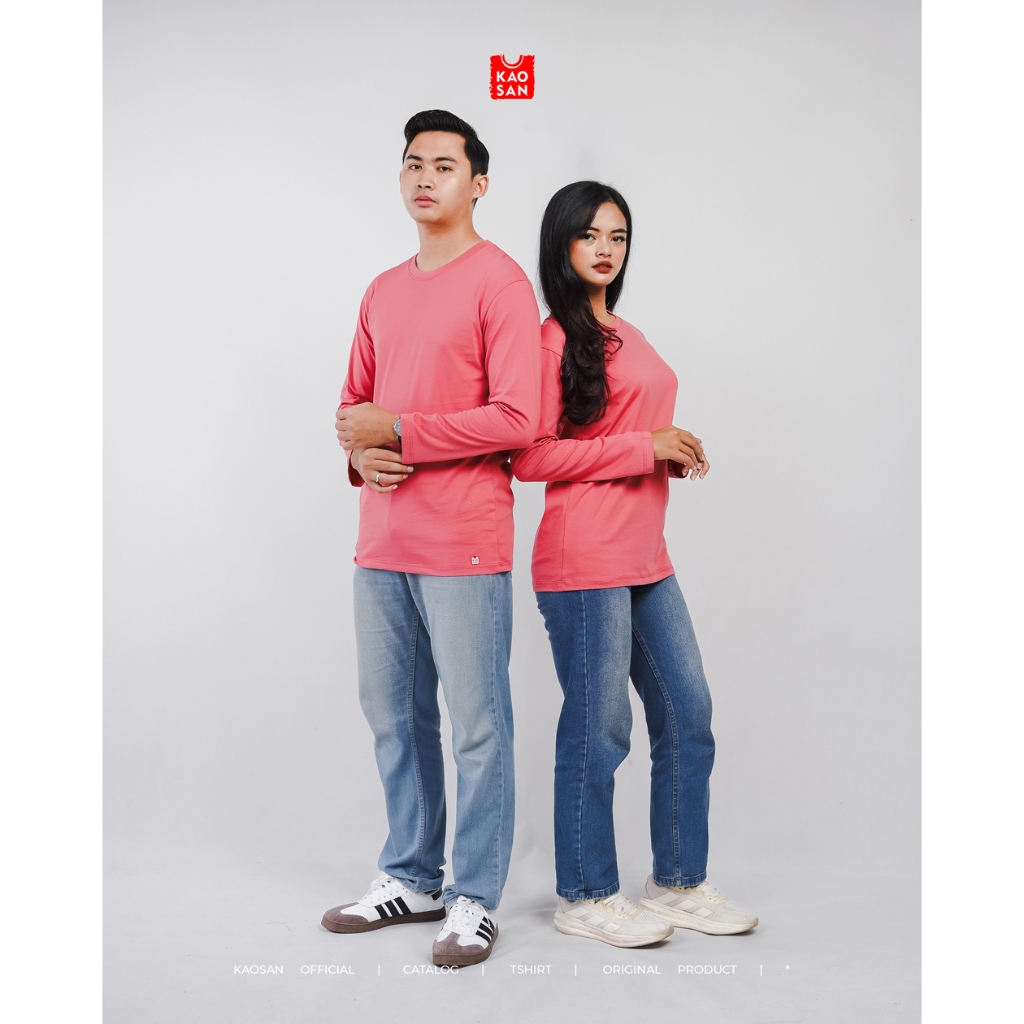 KAOS POLOS BLUSH RED - KAOS POLOS PRIA DAN WANITA - KAOSAN OFFICIAL