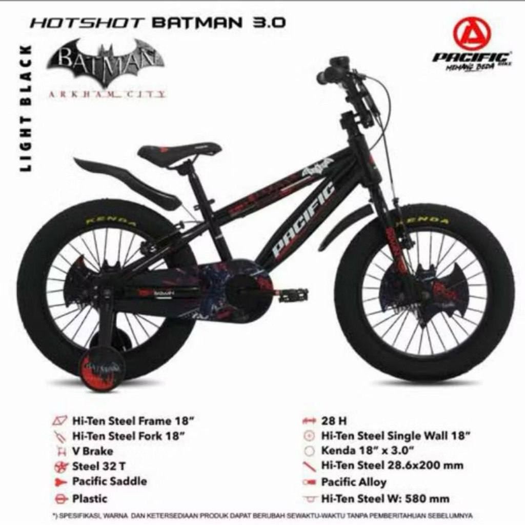 SEPEDA ANAK PACIFIC 16 18  20 BATMAN 3.0 BEST SELLERR
