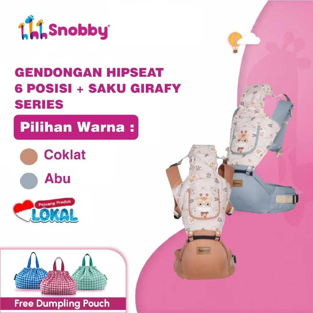 Snobby Gendongan Hipseat 6 Posisi + Saku Sirkulasi
