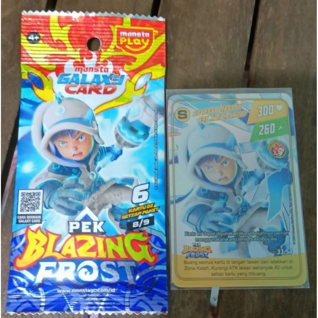 Kartu Boboiboy Monsta Galaxy Card Preloved