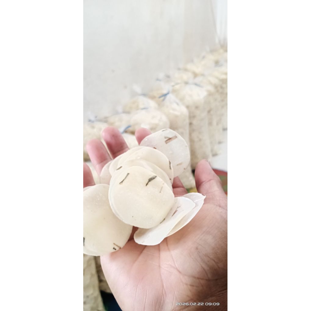 Opak Koin Mentah 5kg - Singkong, Mentega, Kucai