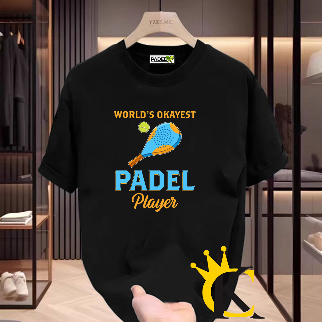 Baju Kaos Cewe Cowo / Kaos T-Shirt Padel Premium Cotton 30s Tersedia Size Dewasa Jumbo Type B