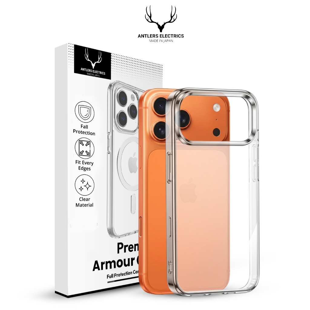 AntlersElectrics Case iPhone Armour Anti Kuning Military Grade Anti Crack Shockproof Bening Kuat Unt