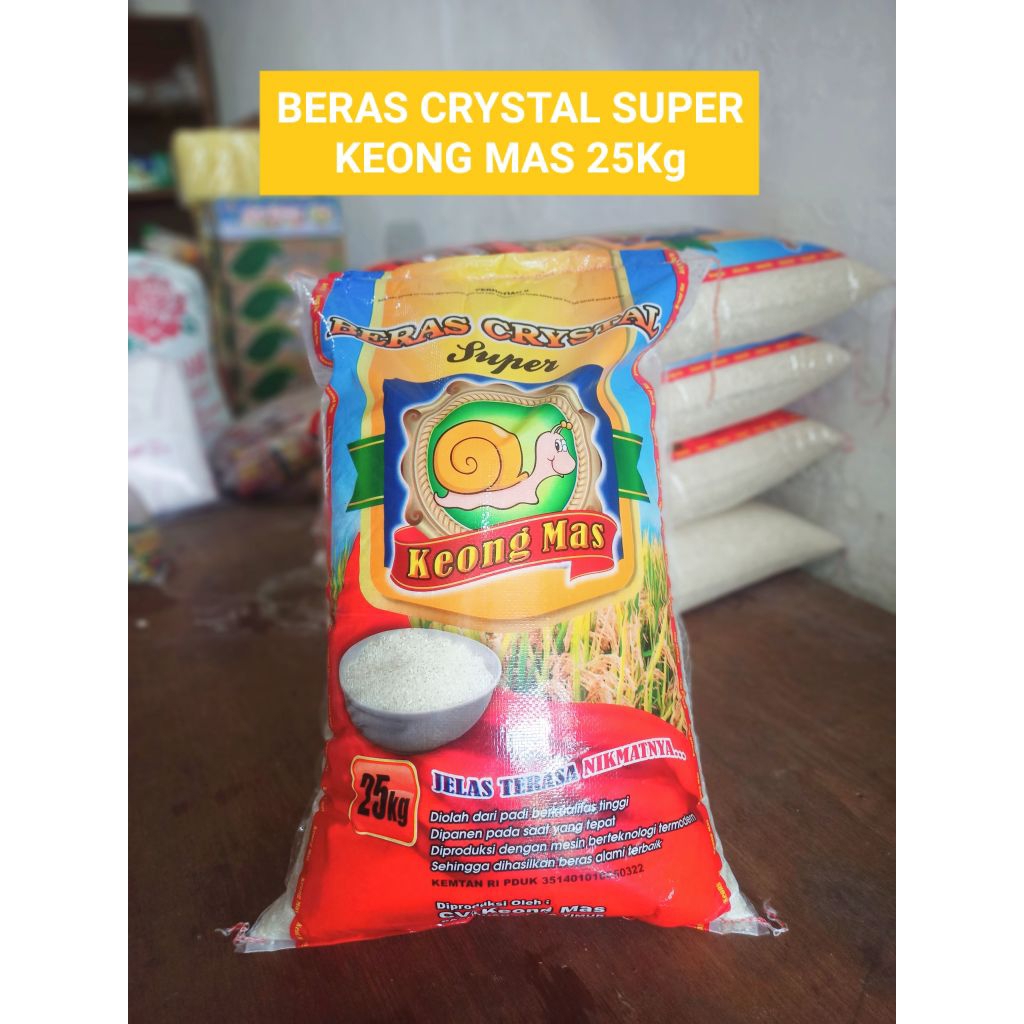 Beras 25kg merk Keong Mas murah meriah