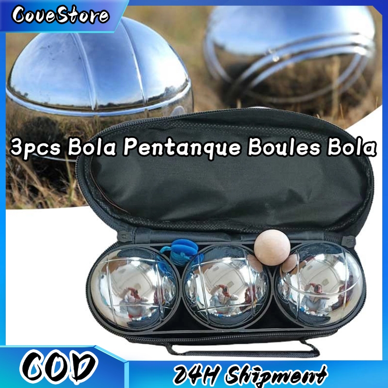 3pcs Bola Pentanque Boules/Bola Petanque Set Boule Rekreasi/ Bermain Petanque Bersama Teman atau Kel