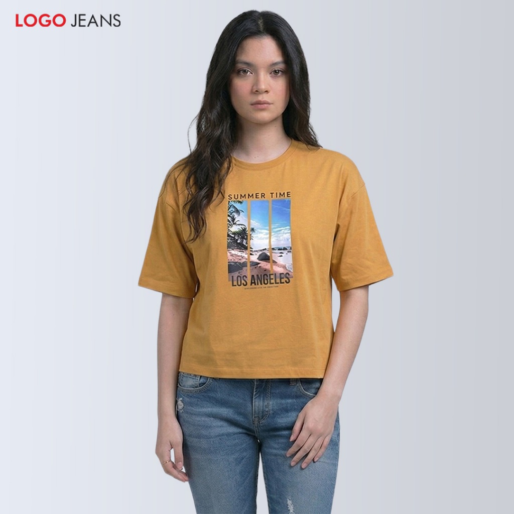 Logo Jeans - Kaos Wanita Ellie 12781L4MS