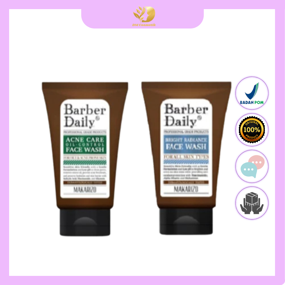 MAKARIZO BARBER DAILY Face Wash | Barber Daily Acne Care Face Wash | Barber Daily Bright Radiant 100