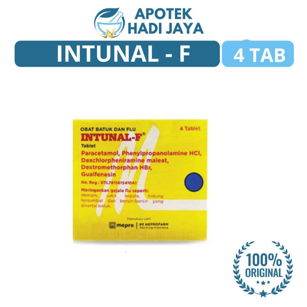 INTUNAL - F (KUNING) STRIP 4 TAB