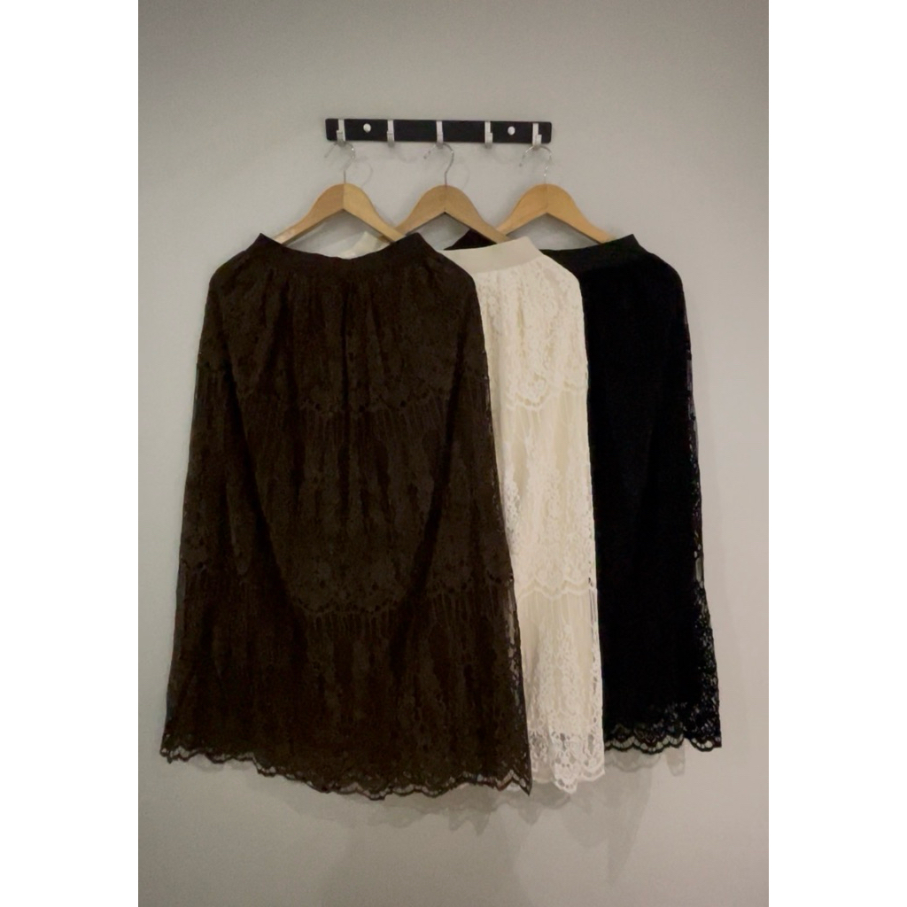 Rok Idul Wanita Kerja - New Rok Katbol Hitam Putih Cokelate Panjang Import Fashion Wanita / Rok Katb