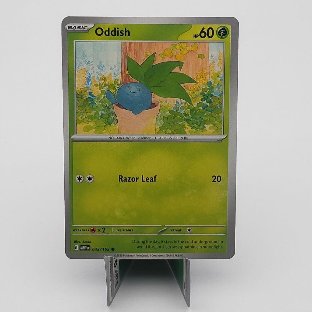 Kartu TCG Pokemon EN Original Oddish MEW 043/165