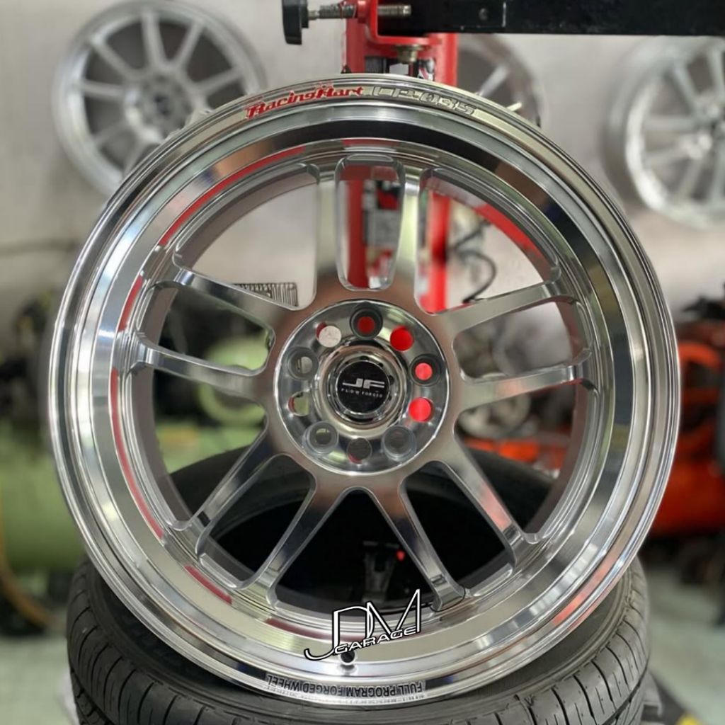 velg racing hart full polis mirror r18 lebar 9,5 pcd 5x114,3 et 25 velg mobil ring 18 pnp mobil Inno