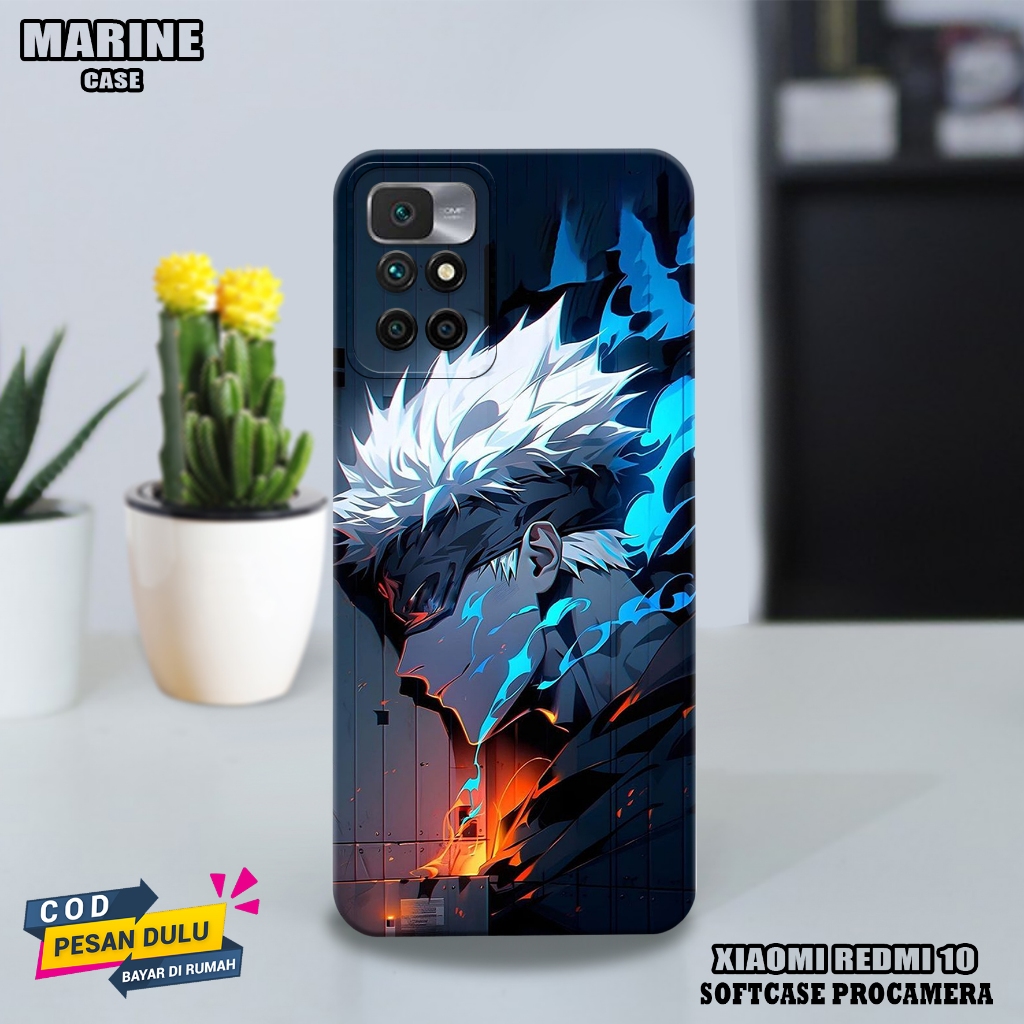 case xiaomi redmi 10 / redmi 10 2022 ( anime gojo ) xiaomi redmi 10 / redmi 10 2022 - casing hp  - c