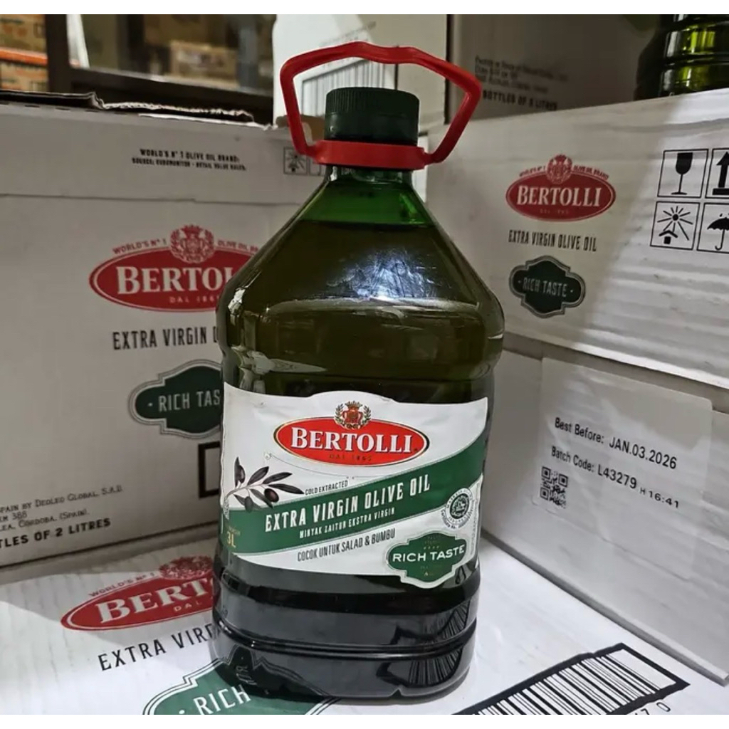 BERTOLLI Extra Virgin Olive Oil 3L / Bertolli Olive Oil 3 Liter