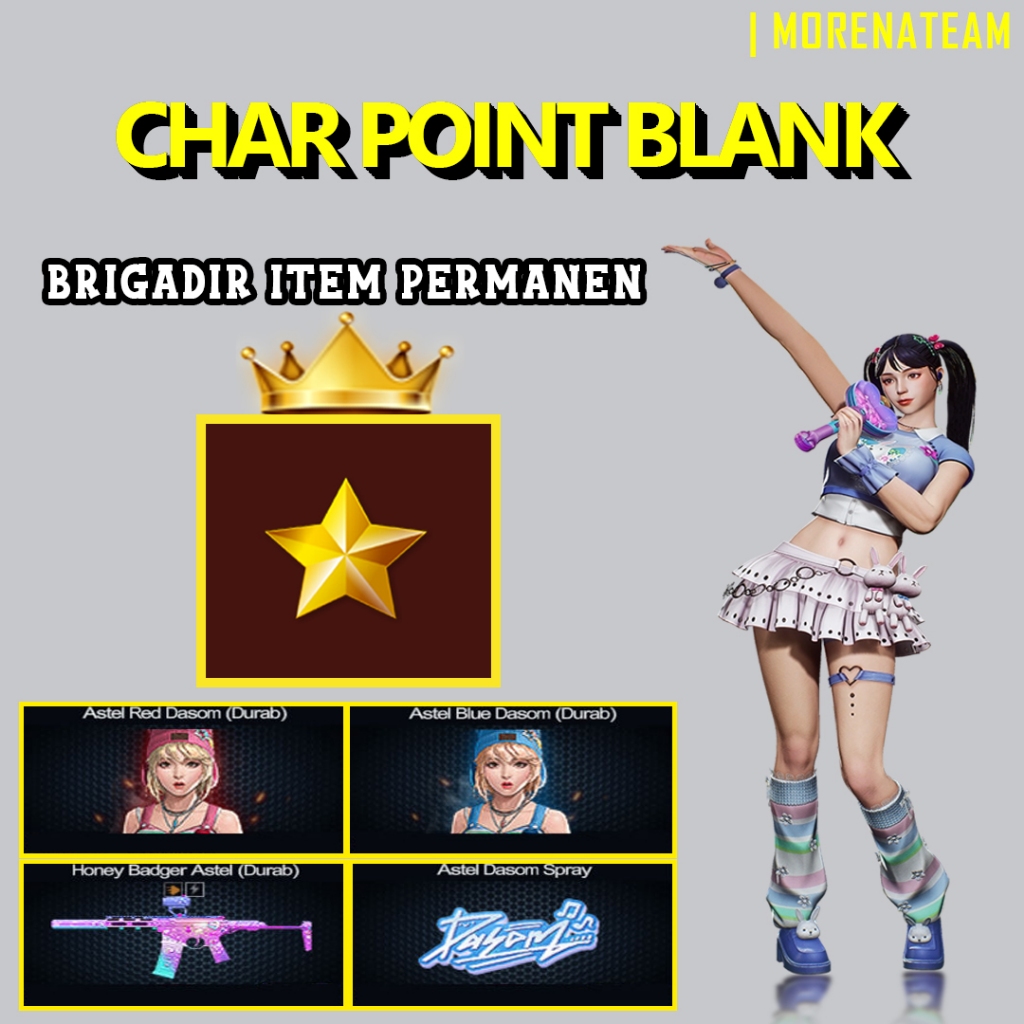 CHAR POINTBLANK / CHAR PB - BRGADIR HONEY BADGER ASTEL | DATA POLOS | AKUN POINTBLANK | GAME PC