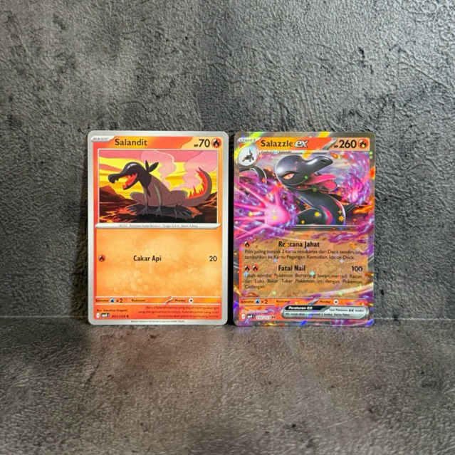 Evolution Set Salandit, Salazzle EX RR Ledakan Peniada - Pokemon TCG Indonesia