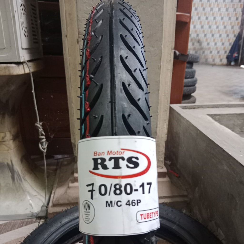 Cuci gudang Promo ban luar RTS 70/80-17 tubetype Non tubles ban fulkanisir ban motor bebek