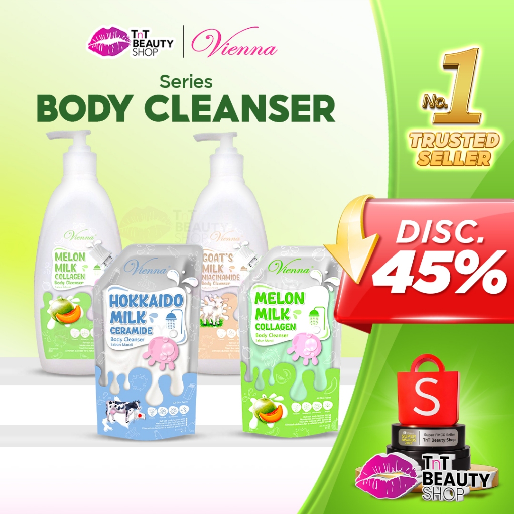 Vienna Body Cleanser Series - MELON MILK COLLAGEN- HOKKAIDO MILK CERAMIDE - GOATS MILK NIACINAMIDE -