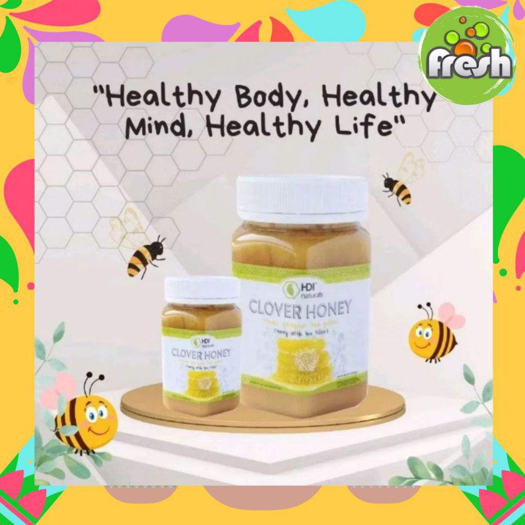 PROMO CLOVER HONEY ORIGINAL HDI 1KG EXP 2029 + SENDOK KAYU