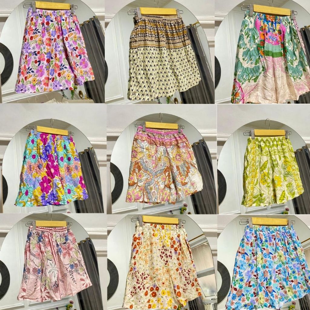 Celana Pendek Wanita Motif 40RB Dapat 5pcs Short Pants Rumahan Sehari Hari Setrit
