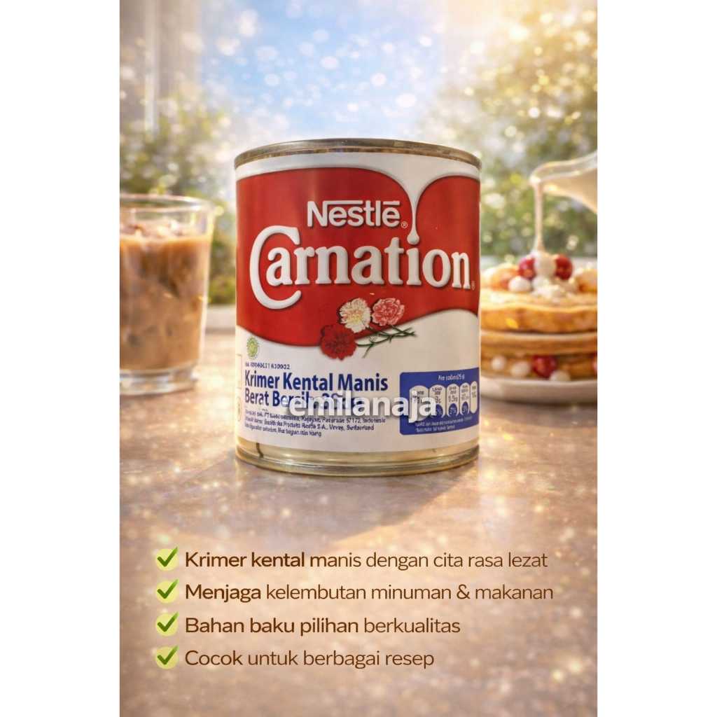 NESTLE CARNATION SUSU KENTAL MANIS KRIMER TOKO BAHAN KUE SEMBAKO BANDUNG MURAH