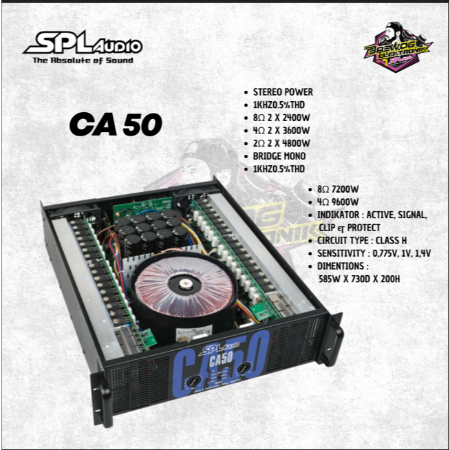 POWER SPL CA 50 ORIGINAL PRODUK BREWOG SPL AUDIO