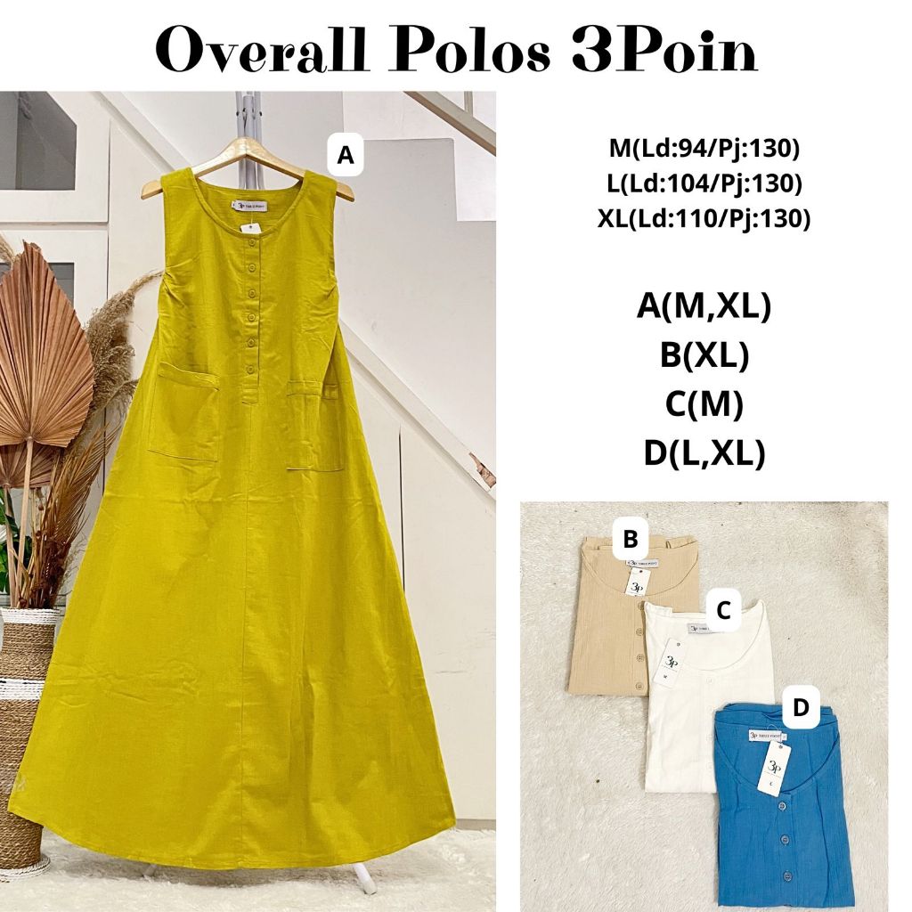 OVERAL POLOS DEWASA 3 POINT ORIGINAL
