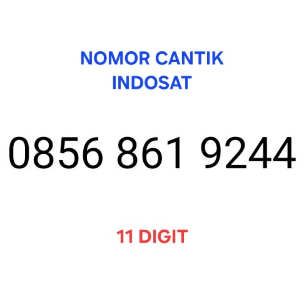 Nomor Cantik Indosat Ooredoo IM3 Kartu Perdana M3 11 Digit BUKAN 12 Nomer BUKAN 10 Angka Harga palin